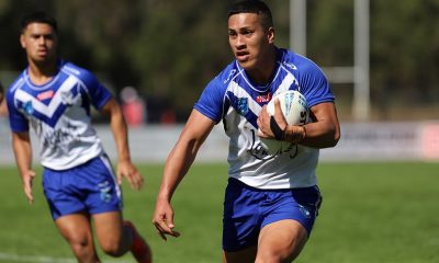 Jonathan Su'a on his way to the try line (Photo : Steve Montgomery)