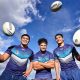 The Grange P-12 College will join the elite Victorian Schoolboys rugby league ranks. The Grange players Muao Kaisala, Richard Junior Gabriel and Ethan Barlow-Sua. Picture : Nicki Connolly