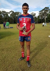 Under 18s Player of the Carnival : Tyrone Monro - Endeavour Sports High School (Photo : Steve Montgomery)