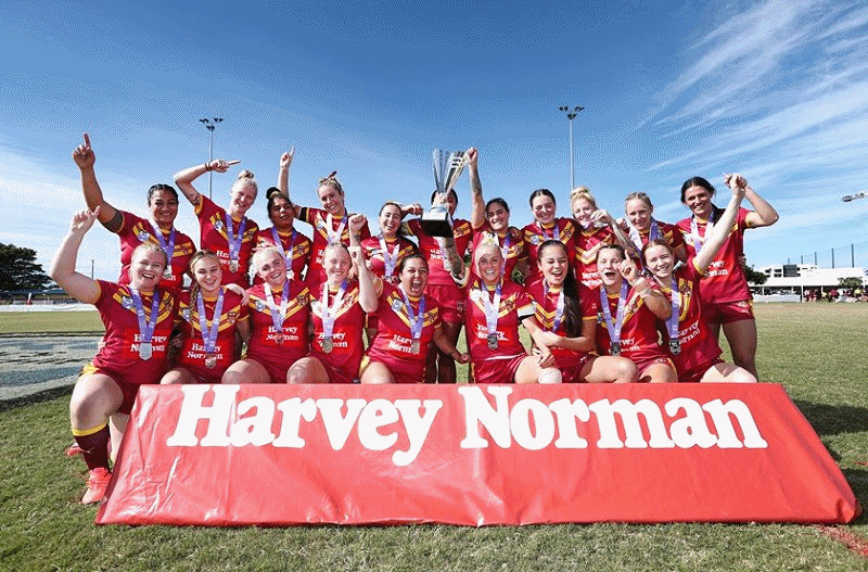 Queensland Rubys secured the under 19s title. ©Jason O'Brien/NRL Photo