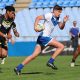 St Dom's in action against Bass HS in the 2021 Schoolboy Cup (Photo : Steve Montgomery)