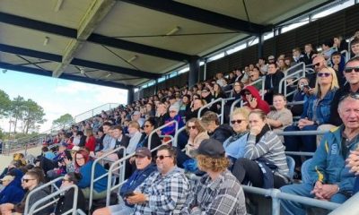 A section of the crowd that turned out at the Jack Neal Oval for the University Shield quarter final between Great Lakes College and Murrumbidgee. (Photo - Great Lakes Advocate)