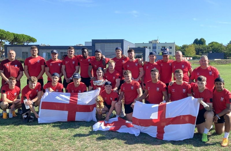 England secure dramatic win in European rugby league u19s championship )Photo : European rugby league )