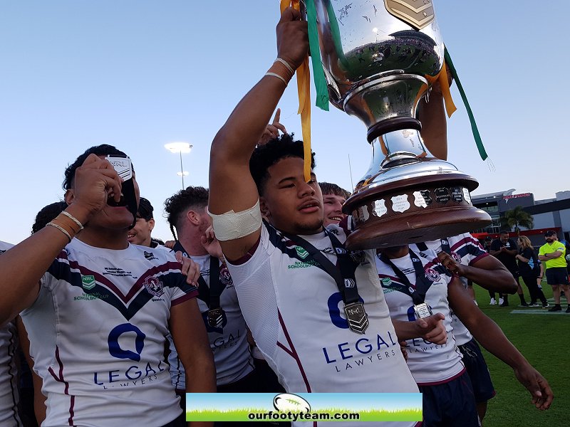 Ipswich captain Josiah Pahulu, right and Tre Fotu - the rewards for their huge effort. Photo : Steve Montgomery