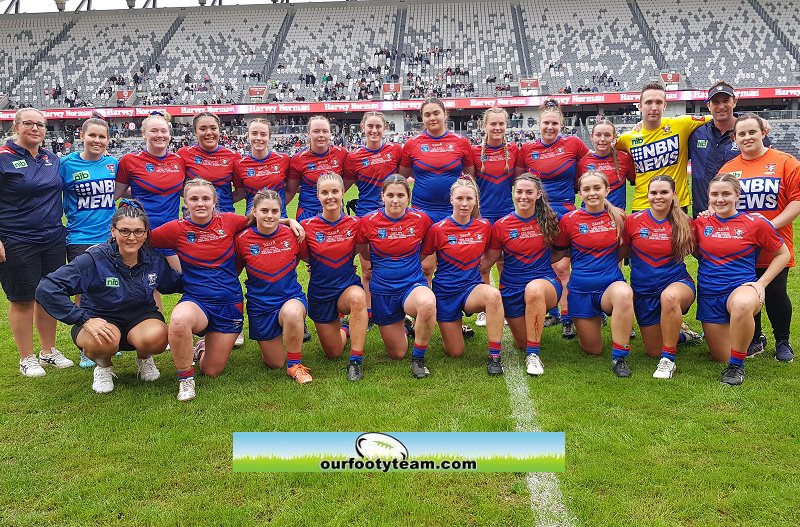 Newcastle Knights 2022 Tarsha Gale Cup Grand Final teamPhoto (Photo : Steve Montgomery)