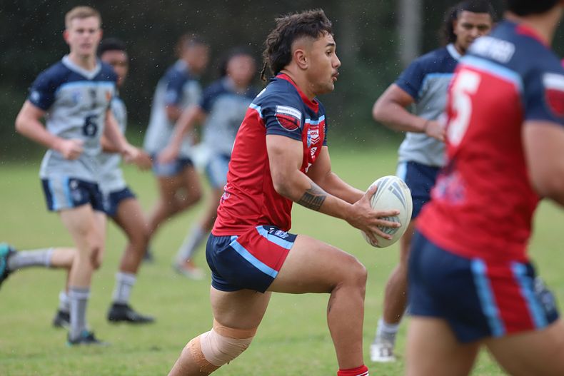 Jayze Tuigamala Playing for Sydney Red in last years NSWCHS State Championships (Photo : Steve Montgomery)