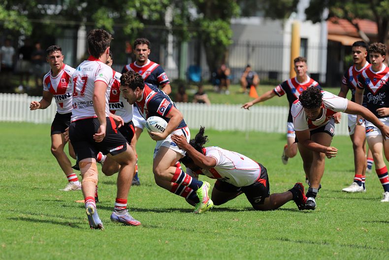 SG Ball Trial ROOSTERS v DRAGONS