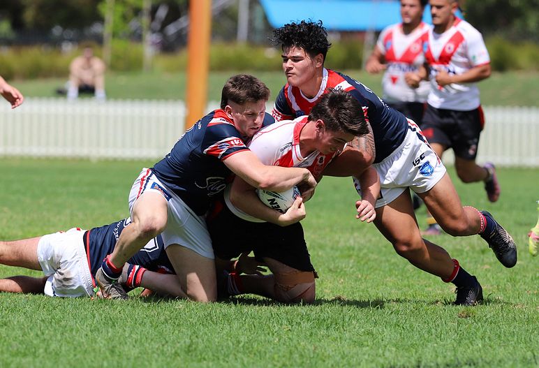 SG Ball Trial ROOSTERS v DRAGONS