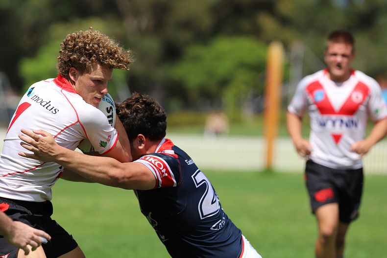 SG Ball Trial ROOSTERS v DRAGONS