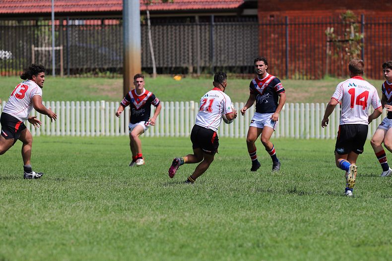 SG Ball Trial ROOSTERS v DRAGONS