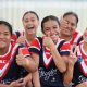 2023 NSWRL Tarsha Gale Cup Trial game Sydney Indigenous Academy Roosters v St. George Dragons (Photo's : Steve Montgomery)