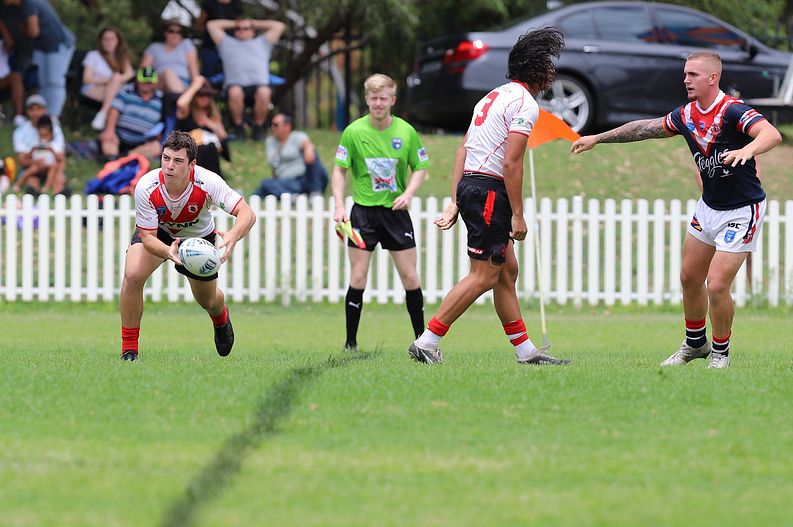 SG Ball Trial ROOSTERS v DRAGONS