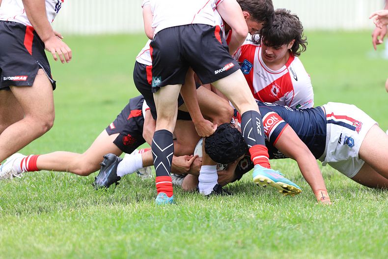 SG Ball Trial ROOSTERS v DRAGONS
