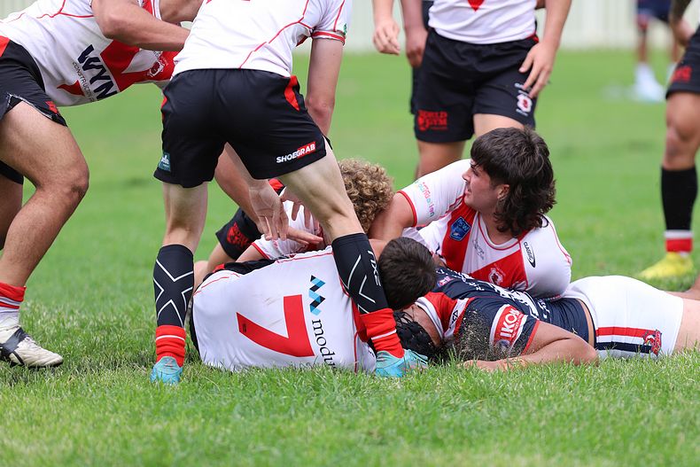 SG Ball Trial ROOSTERS v DRAGONS