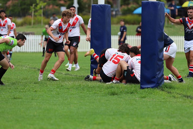 SG Ball Trial ROOSTERS v DRAGONS