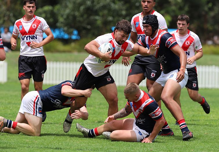 SG Ball Trial ROOSTERS v DRAGONS