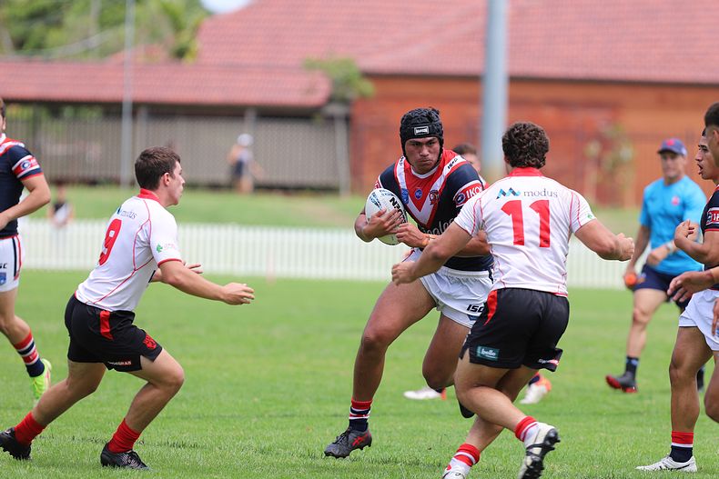 SG Ball Trial ROOSTERS v DRAGONS