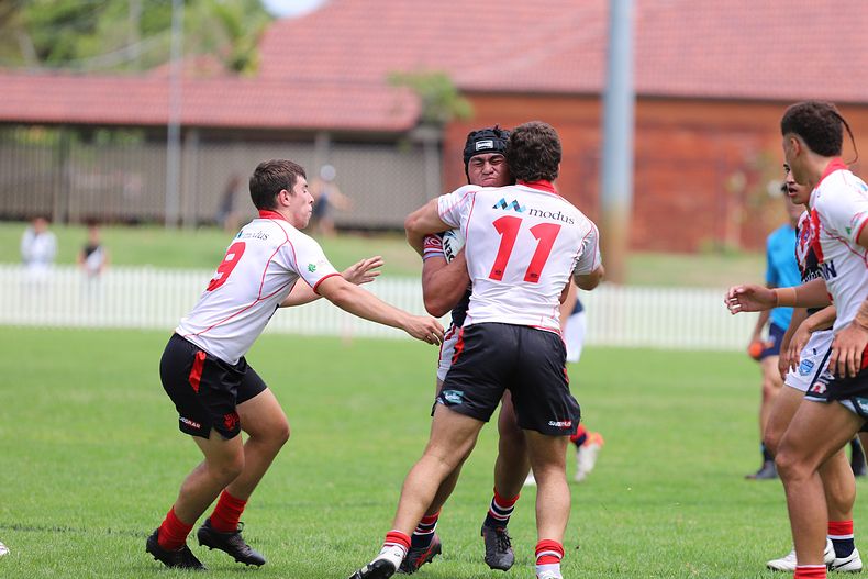 SG Ball Trial ROOSTERS v DRAGONS
