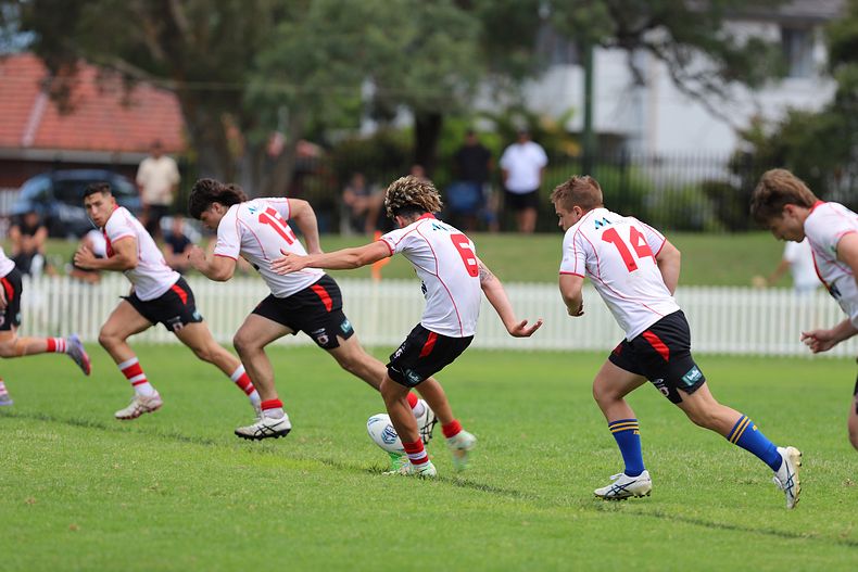 SG Ball Trial ROOSTERS v DRAGONS