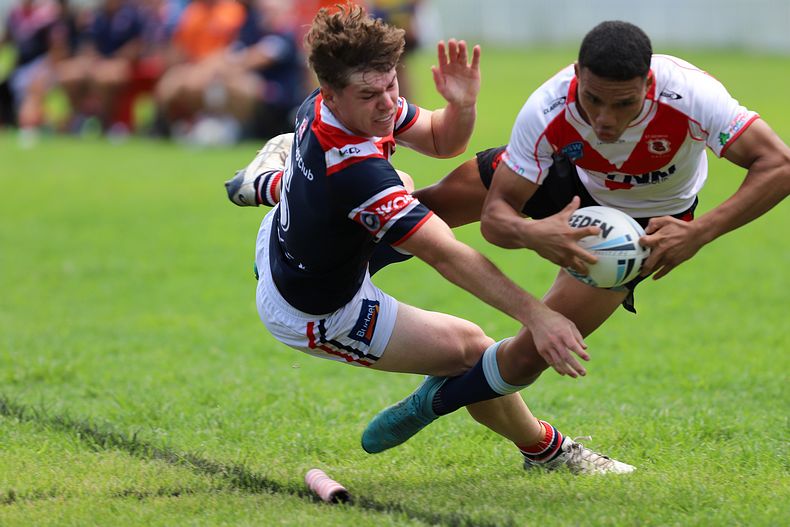 SG Ball Trial ROOSTERS v DRAGONS