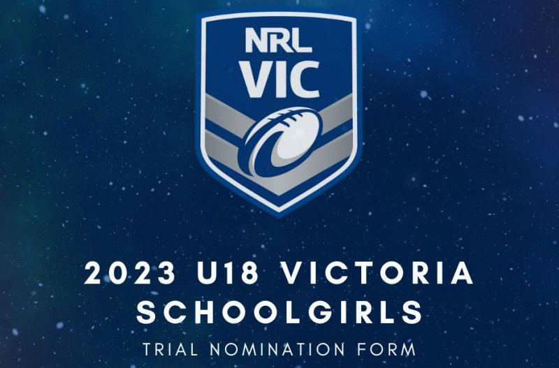 2023 U18s Victoria Schoolgirls & u15 Schoolboys trial nomination forms