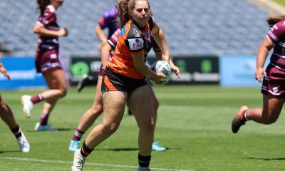 NSWRL Tarsha Gale Cup 2023 Rnd 1 Action Photo's Wests Tigers v Manly Sea Eagles (Photo's : Steve Montgomery)