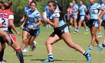 Teagan Dymock runs the ball at the Bears defence (Photo : Steve Montgomery)