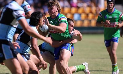 Jaxon Laverden Canberra Raiders SG Ball Cup in action against the Sharks in Rnd 7 (Photo : Steve Montgomery)