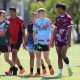 Sydney East U15's players between games (Photo : steve Montgomery)