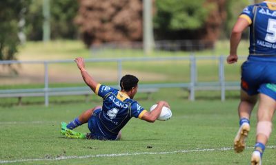 Devonte Vaivela scores for his Parramatta eels SG Ball Cup Team in Round 6 (Photo : Steve Montgomery)