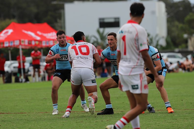 SGB Rnd 8 SHARKS vs DRAGONS