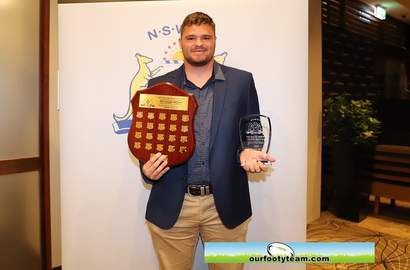 Nathan Hillier 2023 Pat Walsh Trophy winner (Photo : Steve Montgomery)