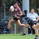 NSWCHS Sydney Red / Gold Under 18 Schoolgirls rugby league trials action Photo's South West Sydney vs Sydney West (Photo's : Steve Montgomery)