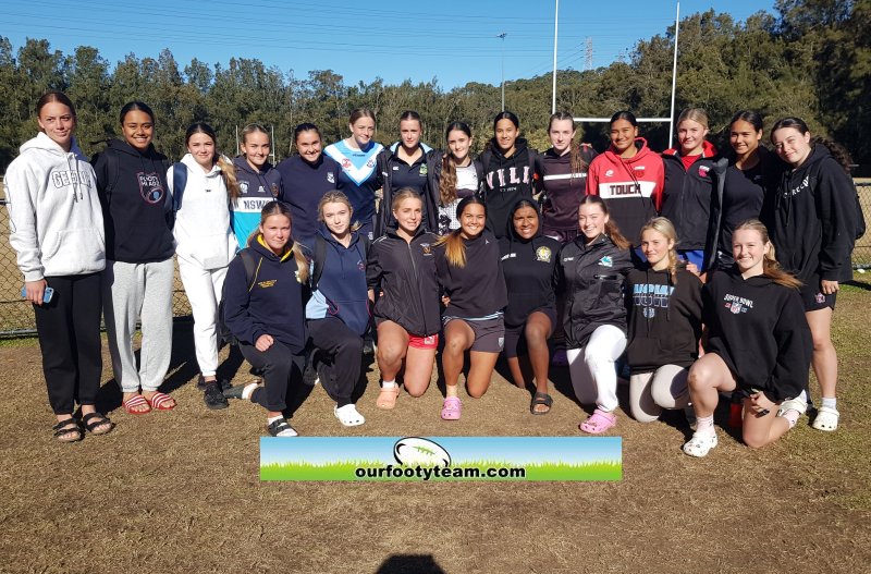 2023 NSWCHS Sydney Red u16 Schoolgirls team (Photo : Steve Montgomery)