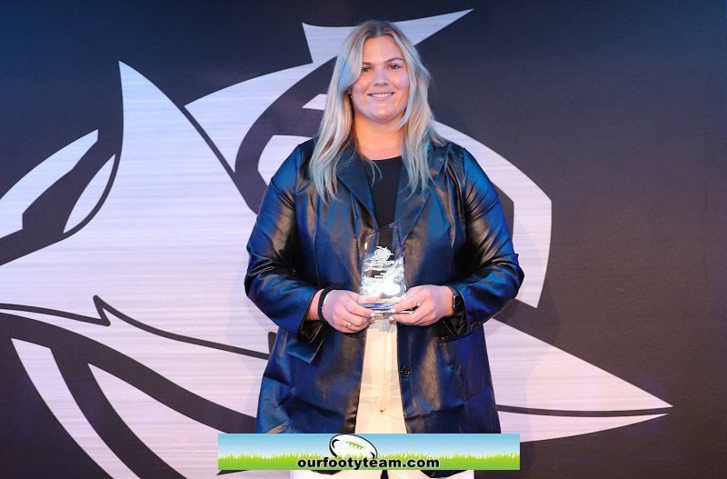 Ellie Johnston 2023 Cronulla Sharks Harvey Norman Womens Premiership Players Player award winner (Photo : Steve Montgomery)
