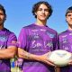 Caloundra State High School rugby league team. Open: Tyrell Hopkins, Tully McLellan, Jack Philp. Picture: Patrick Woods