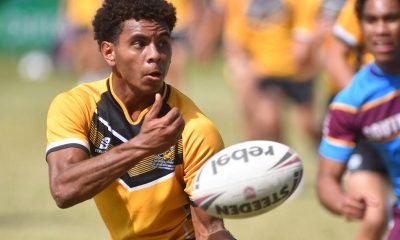 Queensland School Rugby League Championship Finals at Jack Manski Oval, Townsville. Grand final. Capricornia's Mutua Brown. Picture: Evan Morgan