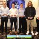 Cronulla Sharks Junior Reps award winners (from left) Lachlan Crossle, Alex Challenor, Tom Dellow and Sam McCulloch Picture: Steve Montgomery/Ourfootyteam