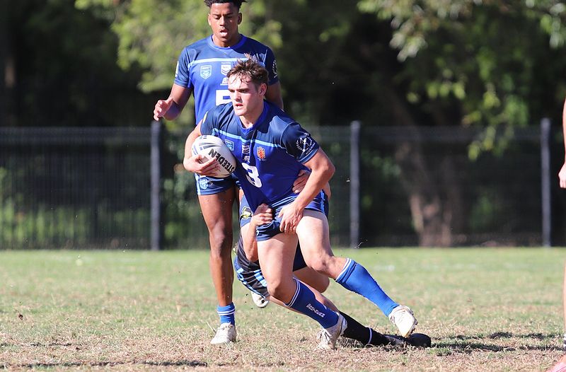 Hayden Buchanan in action for Southern in the recent NSWCHS u18 schoolboys state trials (Photo : Steve Montgomery)