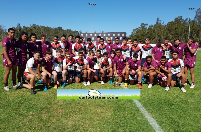 NSWCIS & Queensland u15 Schooboys after the Championship final (Photo : Steve Montgomery)