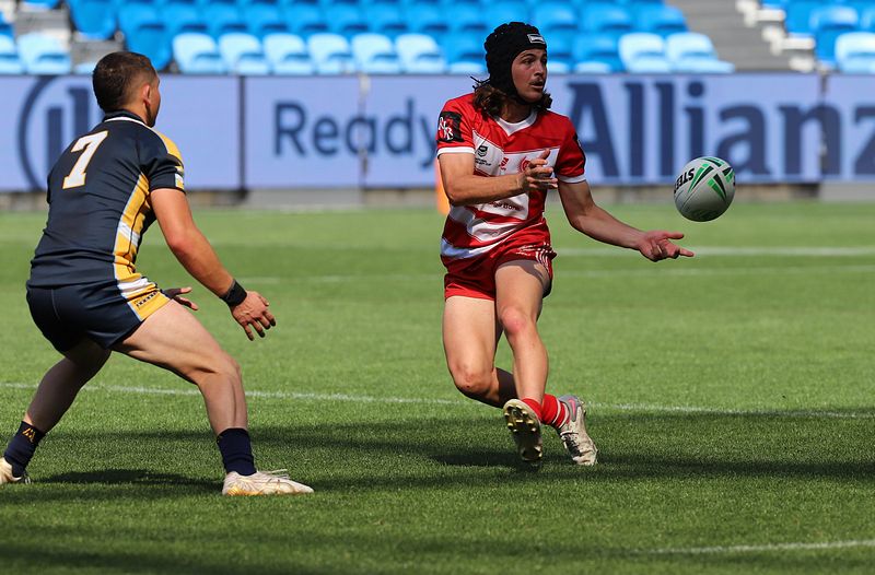 Bailey McConnell in action in this years Schoolboy Cup National Final at Allianz Staduim (Photo : Steve Montgomery)