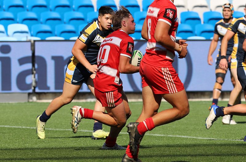 Jett Jackson (PBC SHS) in action in this years Schoolboy Cup National Final against Westfields SHS at Allianz Staduim (Photo : Steve Montgomery)