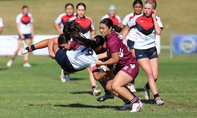 2023 ASSRL u16 Schoolgirl Championships Day 5 Action Photo's QSS v NSWCIS played at Port Macquarie (Photo's Steve Montgomery)