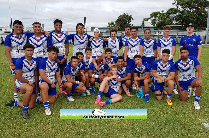 Bulldogs trial vs Sharks team (Photo - Steve Montgomery)