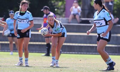 Lisa Fiaola Cup Trial game Action Photo's South Sydney Rabbitoh's v Cronulla Sharks (Photos - Steve Montgomery)