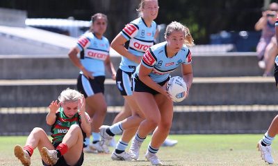 Tarsha Gale Cup trial Action Photo's South Sydney Rabbitohs vs Cronulla Sharks at Redfern Oval (Photo's - Steve Montgomery)