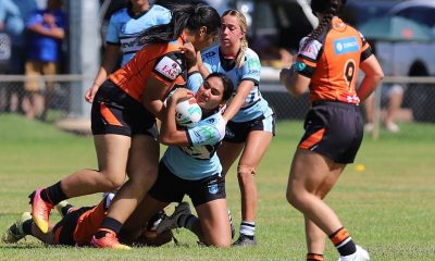 Lisa Fiaola Cup trial Action Photo's Weststigers vs Cronulla Sharks played at Hillier Oval (Photo's - Steve Montgomery)