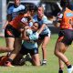 Lisa Fiaola Cup trial Action Photo's Weststigers vs Cronulla Sharks played at Hillier Oval (Photo's - Steve Montgomery)