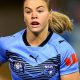 Kacey Reh stars in NSW strong win over Qld (Photo : NSWRL)
