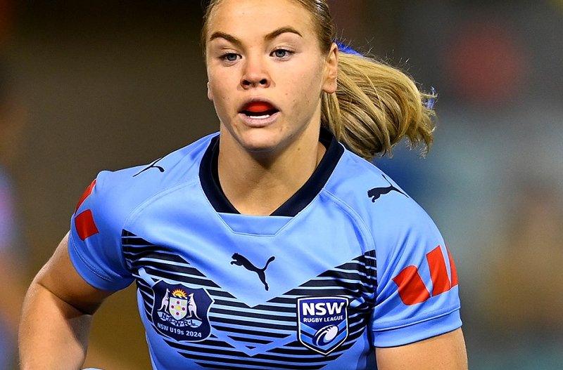Kacey Reh stars in NSW strong win over Qld (Photo : NSWRL)